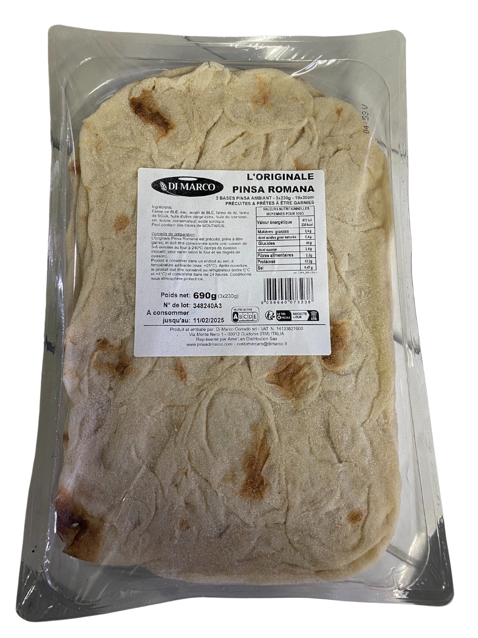PINSA SACHET 230GR X3